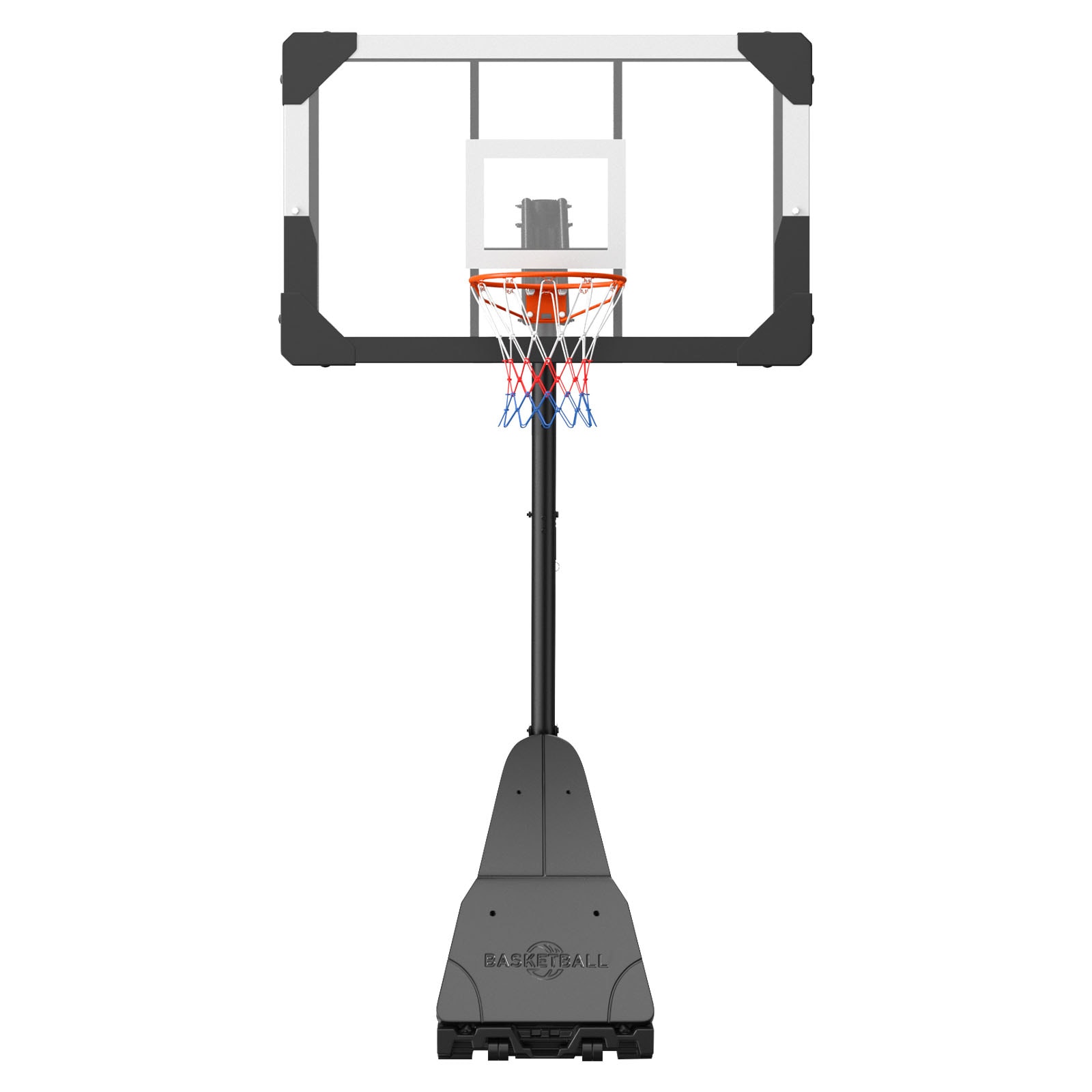 Portable Basketball Stand With Adjustable Height For Adults Kids_voghion.com